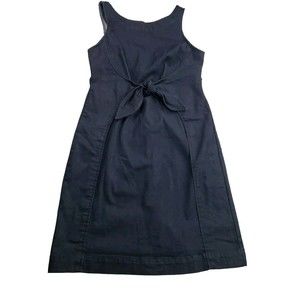 HOLDING HORSES Anthropologie - Clara Tie Front Denim Sleeveless Dress - Size 8